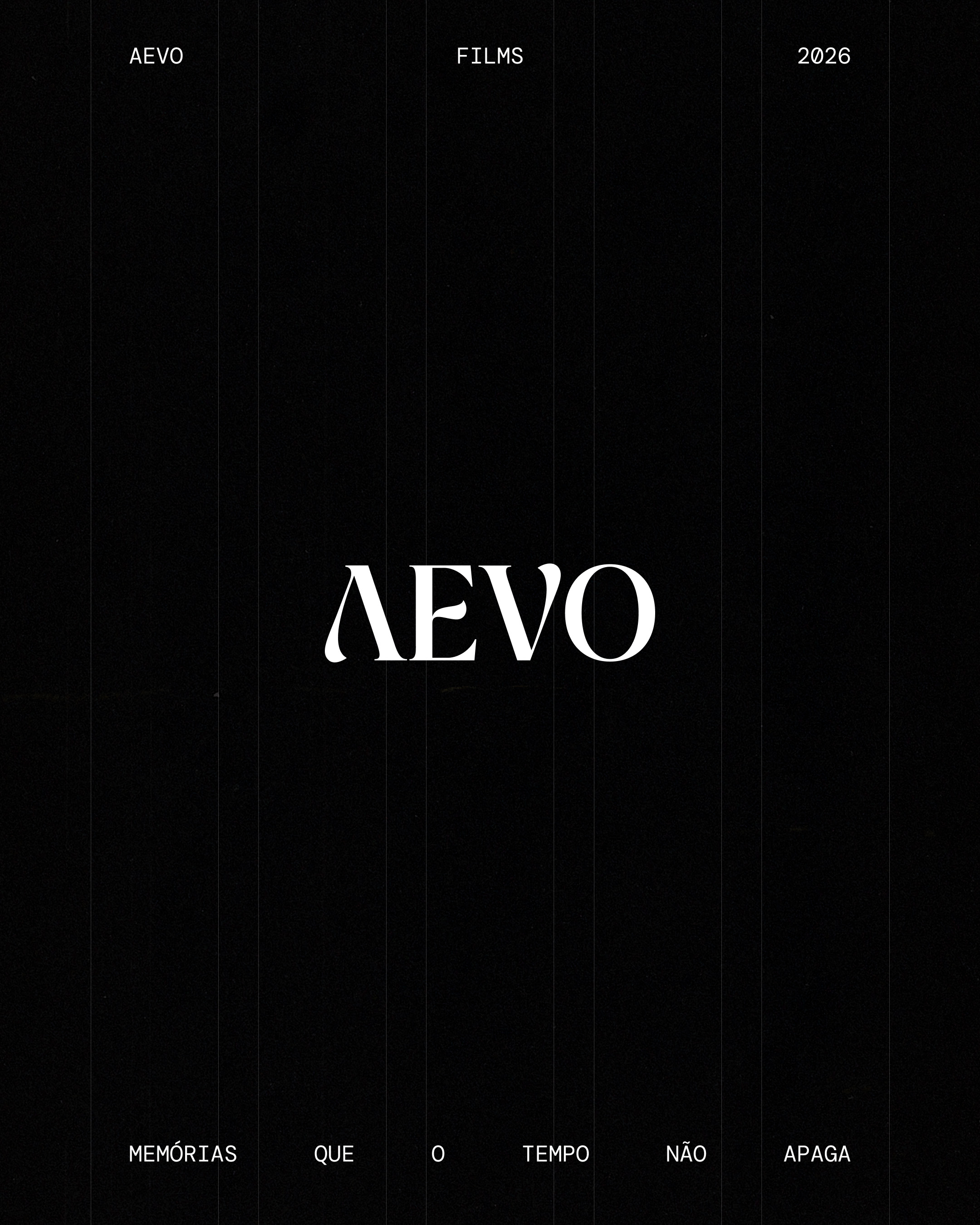 Logo AEVO Films — memórias que o tempo não apaga